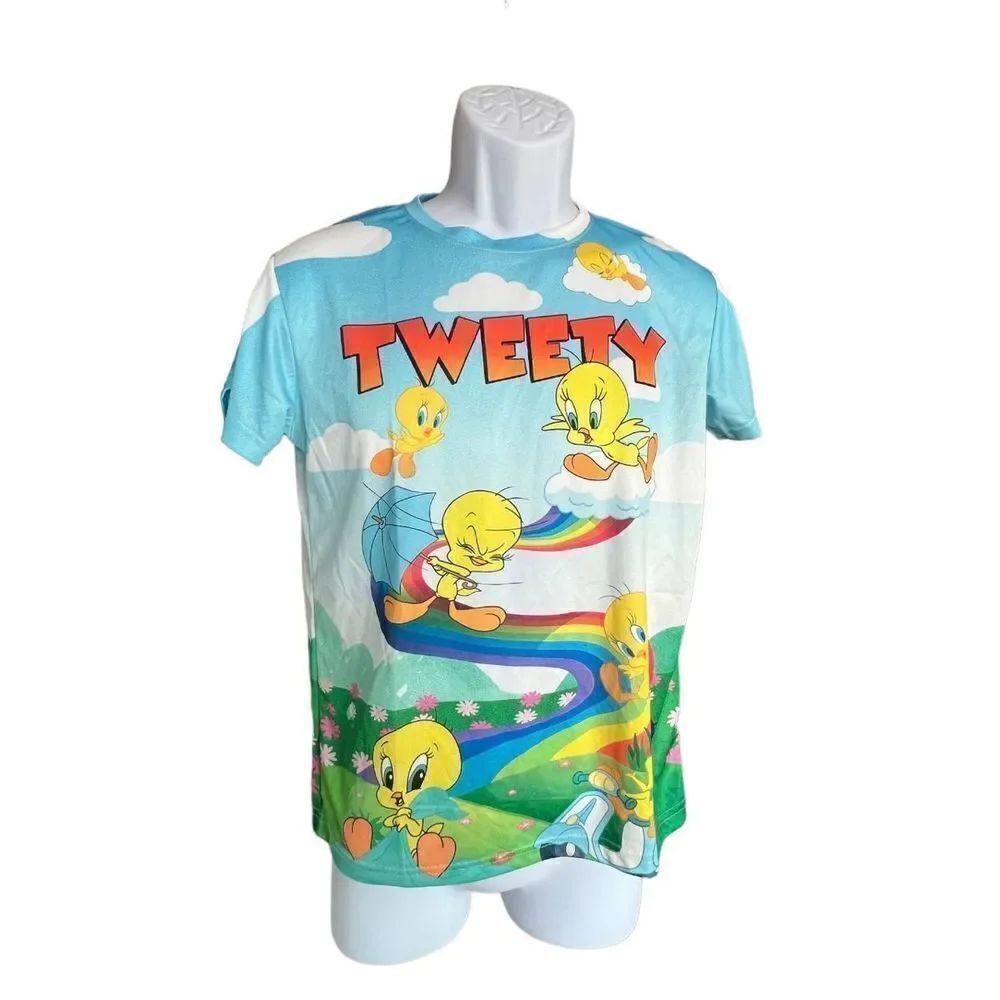 New Unisex A Unique Creation Dry Fit Tweety Bird Shirt - Sz L (Runs Small)